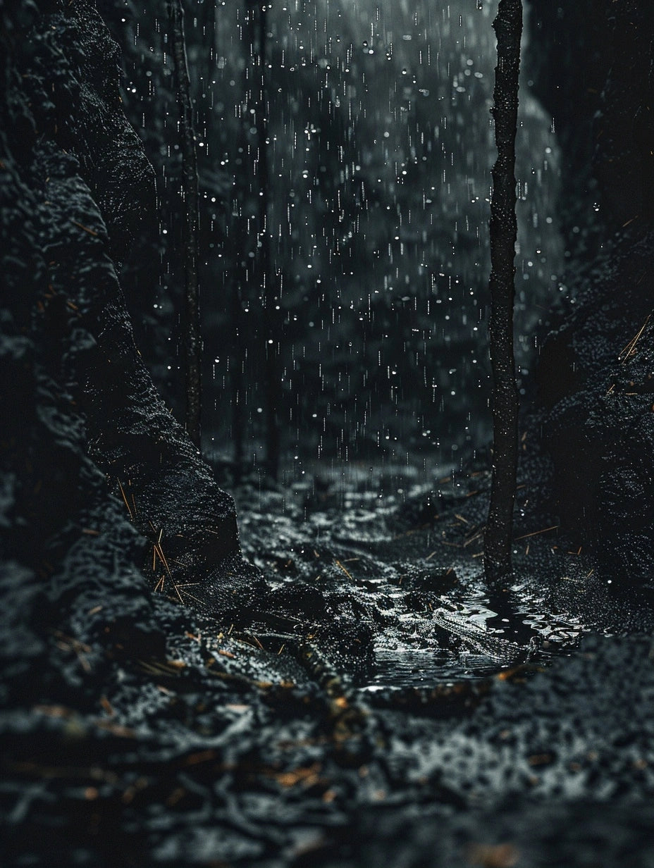 Gloomy Siege: Twisting Space with Torrential Rain and Medicinal Scent
